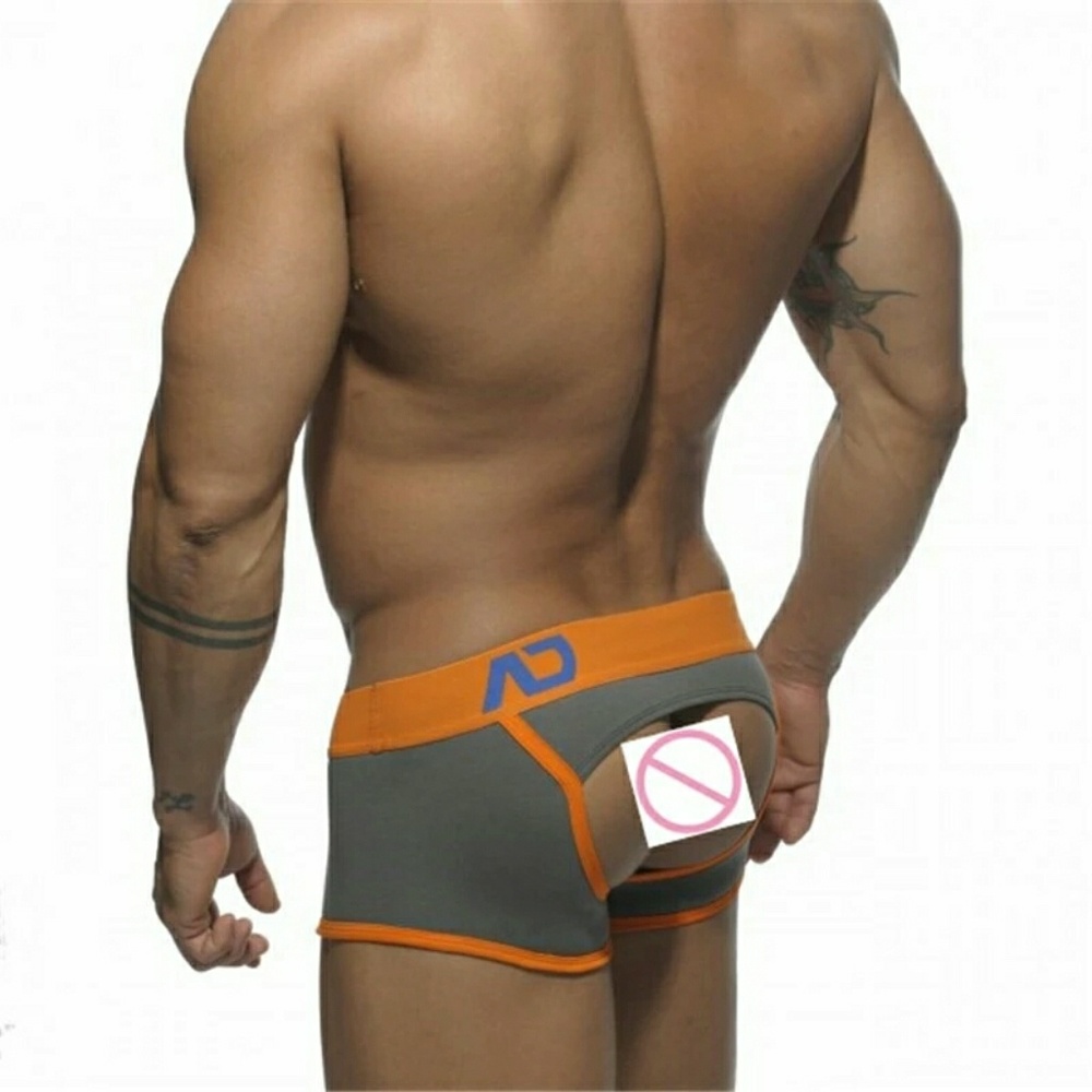 Brief jocks straps gray/orange